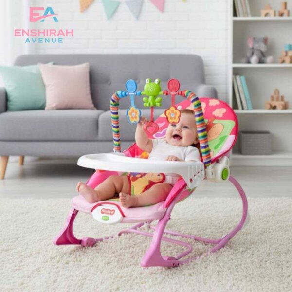 Baby Musical Rocking & Dining Chair - Pink