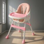 Multifunctional Baby Dining Chair - Pink - Image 3