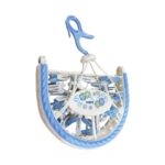 Folding Cloth Clip Hanger 28pcs - Blue - Image 4