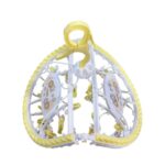 Folding Cloth Clip Hanger 28pcs - Yellow - Image 3