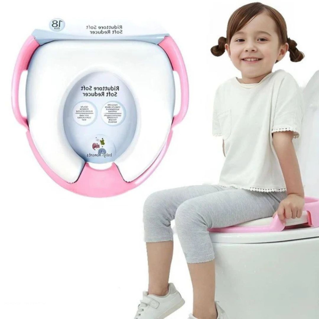 Untitled design (2) Baby High Commode Seat - Pink - Image 1