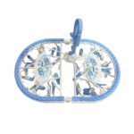 Folding Cloth Clip Hanger 28pcs - Blue - Image 2
