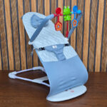 Premium Musical Bouncer Chair with Toy – Gray - Image 2