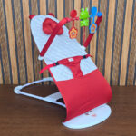 Premium Musical Bouncer Chair with Toy – Red - Image 2