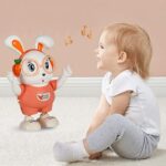 Dancing Music Lighting Swing Rabbit Toy - Pink - Image 5