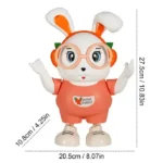 Dancing Music Lighting Swing Rabbit Toy - Pink - Image 6