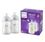 Philips Avent Natural Response Baby Feeding Bottle Wide Neck PP 3-6m 260ml Twin Bottle Pack