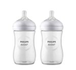 Philips Avent Natural Response Baby Feeding Bottle Wide Neck PP 3-6m 260ml Twin Bottle Pack - Image 2