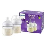 Philips Avent Natural Response Baby Feeding Bottle Wide Neck PP 0-3m 125ml Twin Bottle Pack