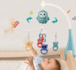 Happy Bed Bell Toy with Music, Light & Remote Function – Blue - Image 2
