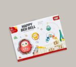 Happy Bed Bell Toy with Music, Light & Remote Function – Pink