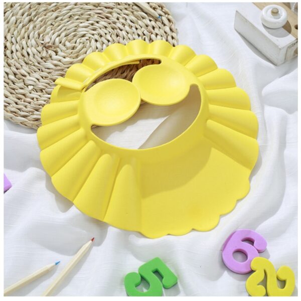 Adjustable Baby Bath Shower Cap - Yellow