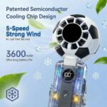 Portable Handheld Fan With Ice Cooler Soccer Shaped Mini Fan - Image 9