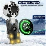Portable Handheld Fan With Ice Cooler Soccer Shaped Mini Fan - Image 8