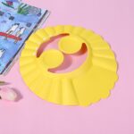 Adjustable Baby Bath Shower Cap - Yellow - Image 2