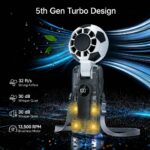 Portable Handheld Fan With Ice Cooler Soccer Shaped Mini Fan - Image 10