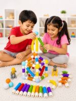 Flexible Retractable Magnetic Stick Building Toy - 40pcs