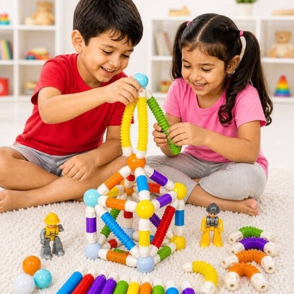 Flexible Retractable Magnetic Stick Building Toy - 40pcs