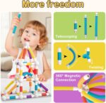 Flexible Retractable Magnetic Stick Building Toy - 40pcs - Image 8