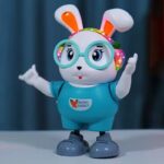 Dancing Music Lighting Swing Rabbit Toy - Blue - Image 3