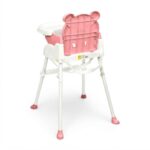 Baobaohao Foldable Adjustable Height Baby Dining Chair - Pink - Image 4