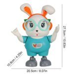 Dancing Music Lighting Swing Rabbit Toy - Blue - Image 5