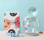Duck Beak Transparent Cute Design Mum Pot 280ml – Blue
