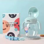 Duck Beak Transparent Cute Design Mum Pot 280ml – Blue