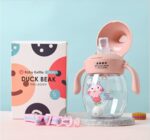Duck Beak Transparent Cute Design Mum Pot 280ml – Pink