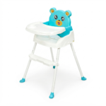 Baobaohao Foldable Adjustable Height Baby Dining Chair - Blue - Image 2