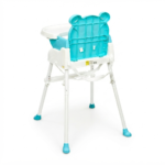 Baobaohao Foldable Adjustable Height Baby Dining Chair - Blue - Image 5
