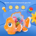 Transparent Gear Fish Toy with Music & LED Lights - Image 4