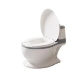 Premium Baby Potty Training Toilet Commode Seat - Grey - Image 2