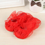 Baby Flower Shoes For Girls - Red - Image 2