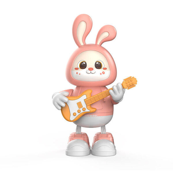 Rabbit Guitarist Cute Musician Toy - Pink