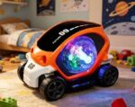 09 Future Musical & Light Stunt Car Toy – Orange - Image 4