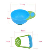 Baby Food Masher Bowl Full Colour - Blue - Image 5