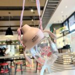 Duck Beak Transparent Cute Design Mum Pot 280ml – Pink - Image 3