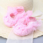 Baby Flower Shoes For Girls - Pink - Image 2