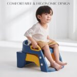 Foldable Baby Potty Training Seat With Ladder – Blue - Image 6