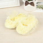 Baby Flower Shoes For Girls - Yellow - Image 4