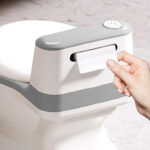 Premium Baby Potty Training Toilet Commode Seat - Grey - Image 5