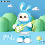 Rabbit Guitarist Cute Musician Toy - Blue - Image 3