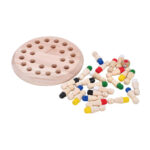 Wooden Color Match Memory Chess Board Game - Image 3