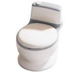 Premium Baby Potty Training Toilet Commode Seat - Grey - Image 6