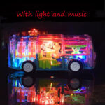 Transparent Gear Bus Toy With Lights & Music - Image 7