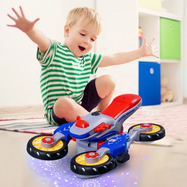 360 Degree Motor Transformer Rotating Toy Bike