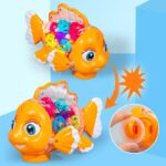 Transparent Gear Fish Toy with Music & LED Lights - Image 6