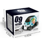 09 Future Musical & Light Stunt Car Toy – Blue - Image 4