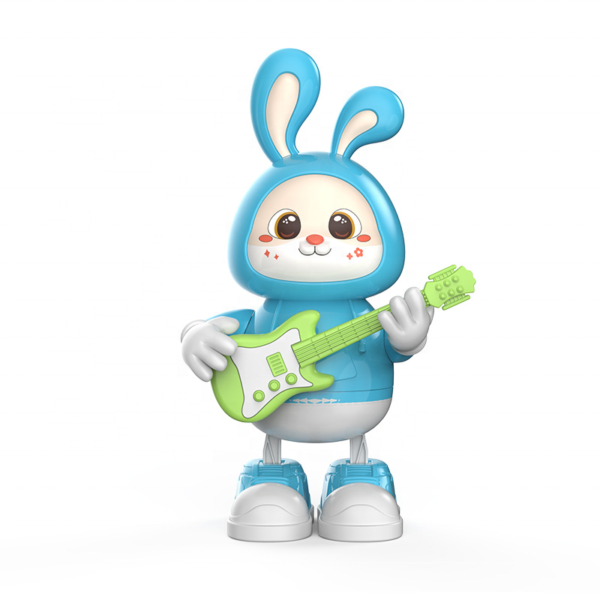 Rabbit Guitarist Cute Musician Toy - Blue